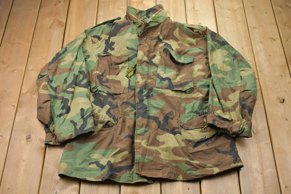 Vintage 2001 Military Camo Field Jacket