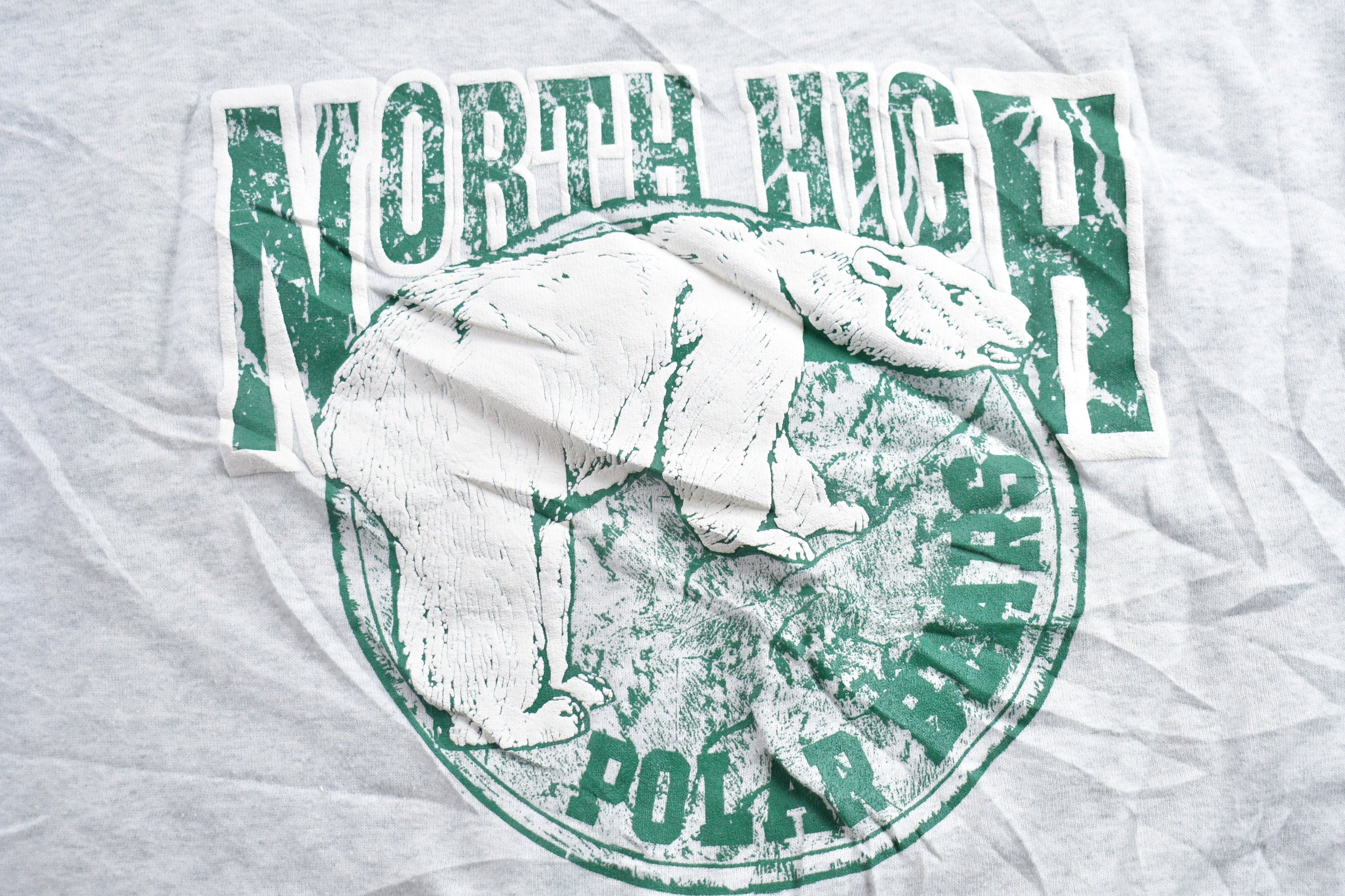 Vintage 1990s North High Polar Bears Collegiate Crewneck Sweatshirt