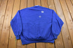 Vintage 1990s Jerzees Christmas Double Collar Crewneck Sweatshirt