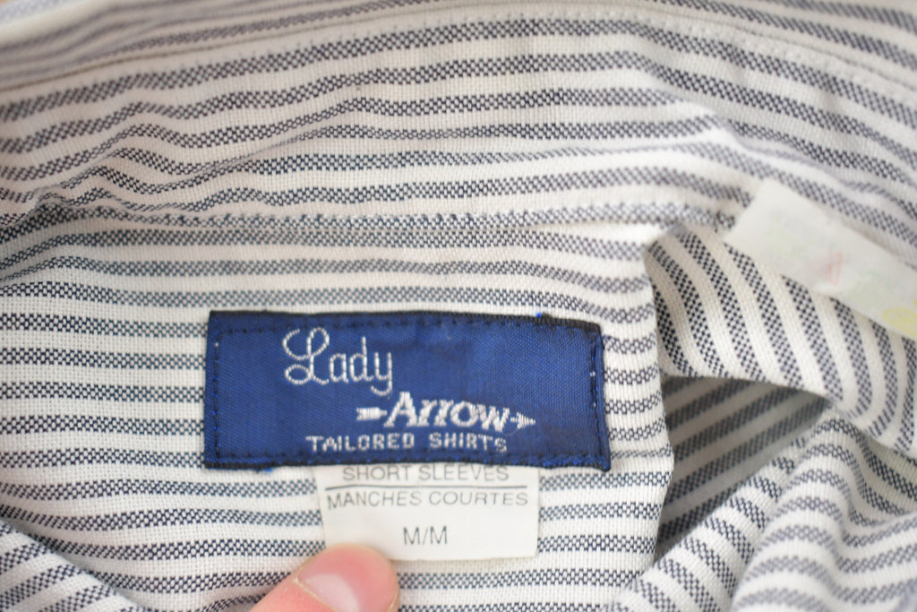 Vintage 1990s Lady Arrow Striped Graphic Shirt