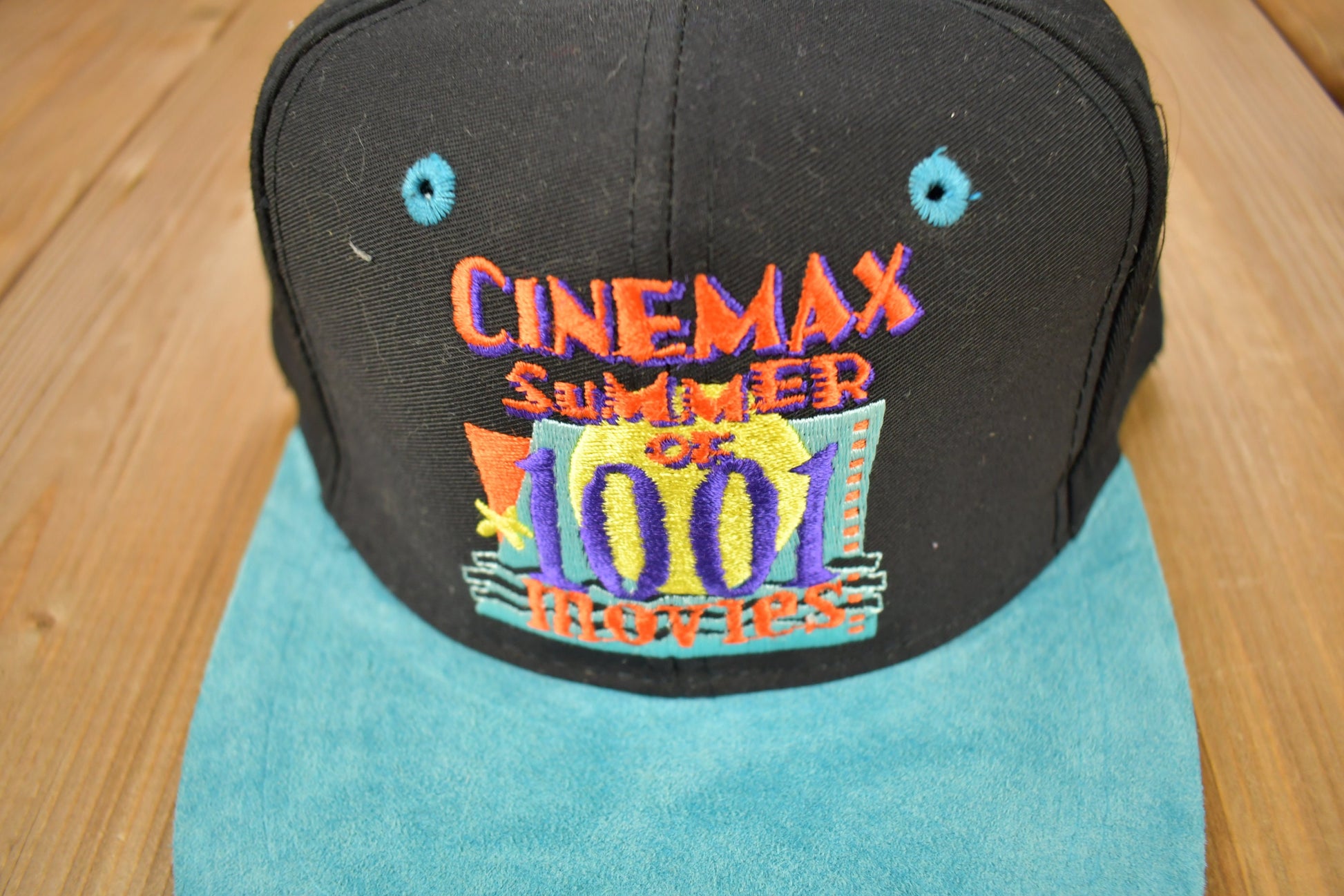 Vintage 1993 Cinemax Summer Of 1001 Movies Snap Back Hat