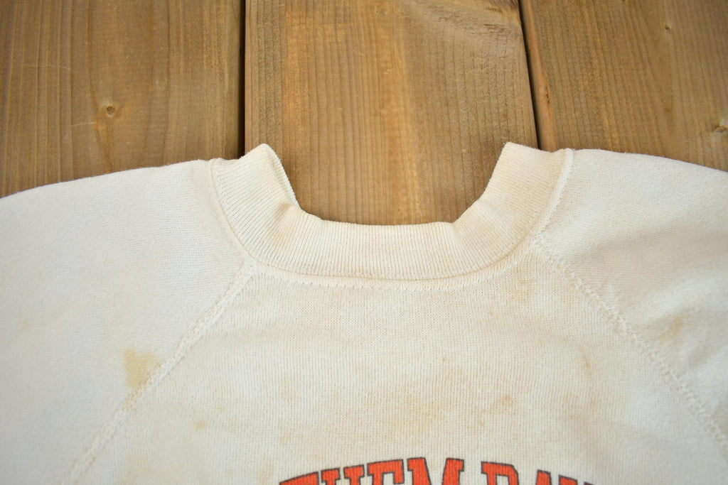 Vintage 1980s Cleveland Browns - "Love Them Dawgs" NFL Football Crewneck Sweatshirt Made In USA
