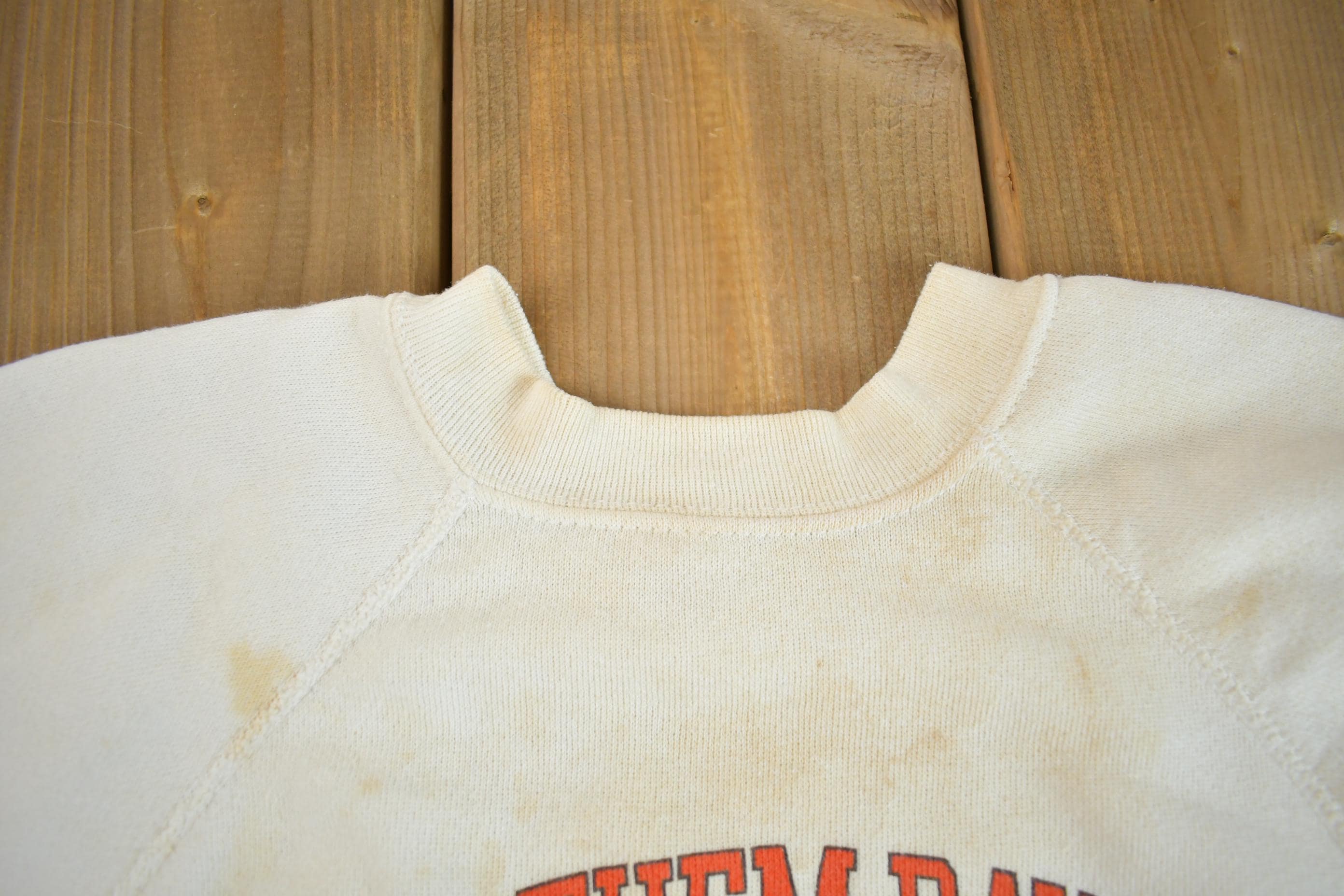 Vintage 1980s Cleveland Browns - "Love Them Dawgs" NFL Football Crewneck Sweatshirt Made In USA