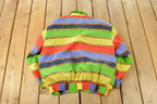 Vintage 1980s Fuda International All Over Print Silk Windbreaker Jacket Women's Medium