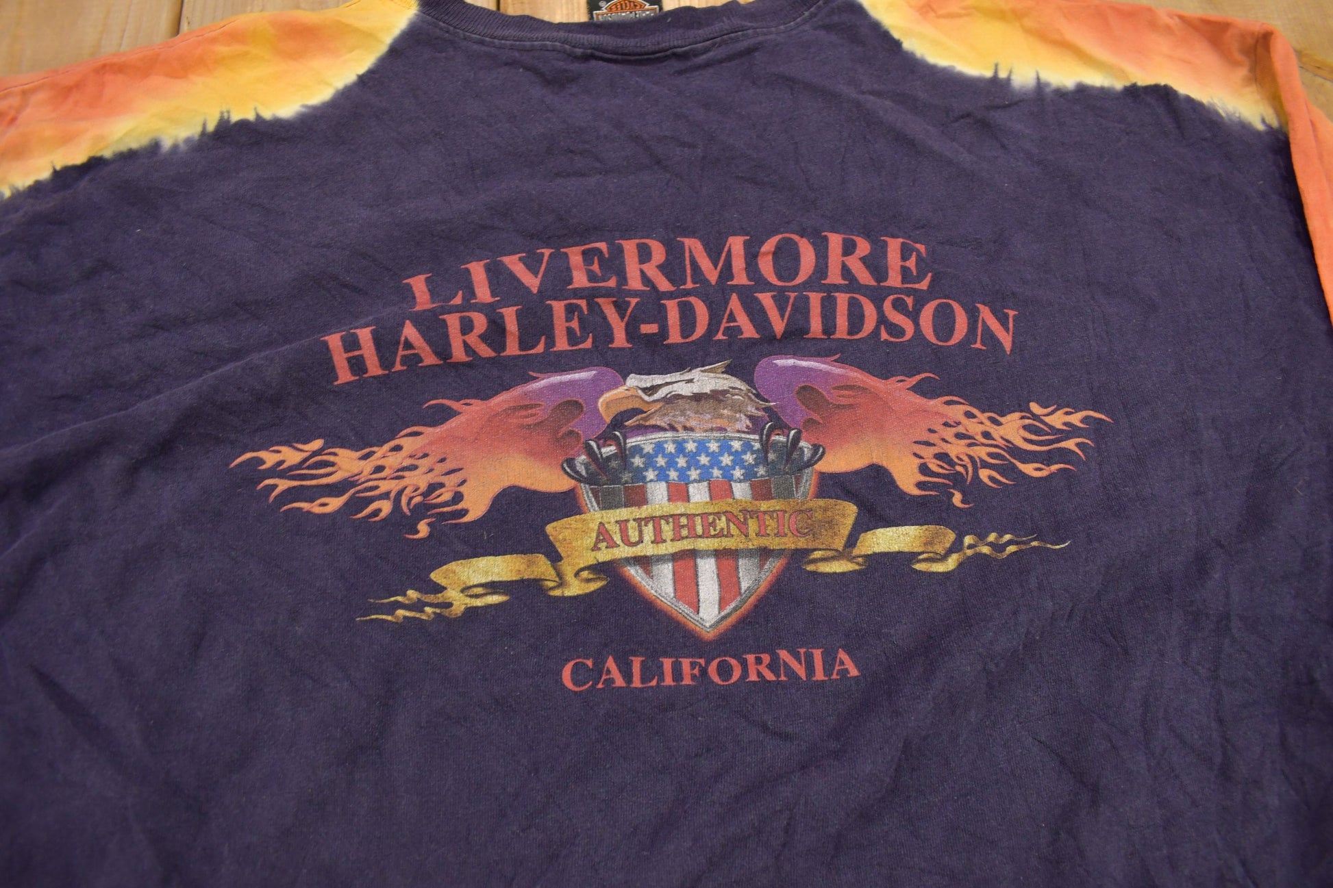 Vintage 1999 Livermore Harley Davidson California Long Sleeve T-Shirt
