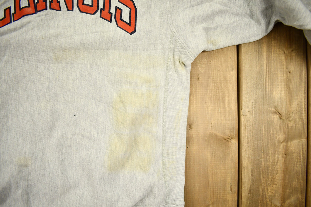 Vintage 1980s University Of Illinois Champion Reverse Weave Crewneck