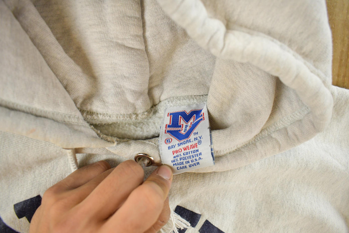 Vintage 1990s Navy Military Pro Weave Hoodie Sweatshirt Mens XL