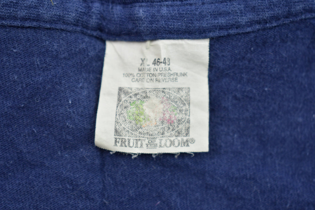 Vintage 1990s Blank Blue Pocket Tee Graphic T Shirt