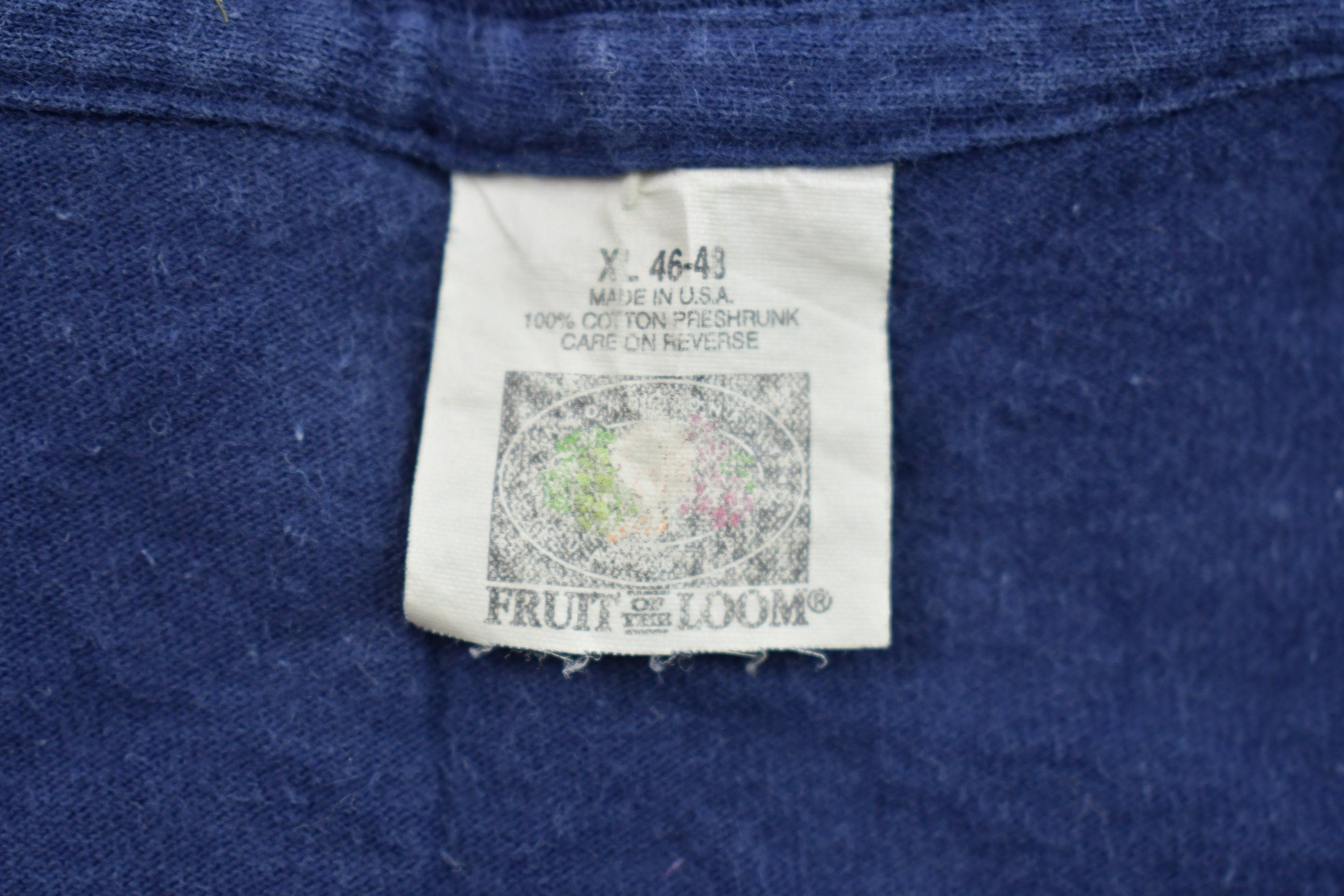 Vintage 1990s Blank Blue Pocket Tee Graphic T Shirt