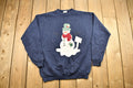 Vintage 1990s Cute Snowman Theme Crewneck Sweater