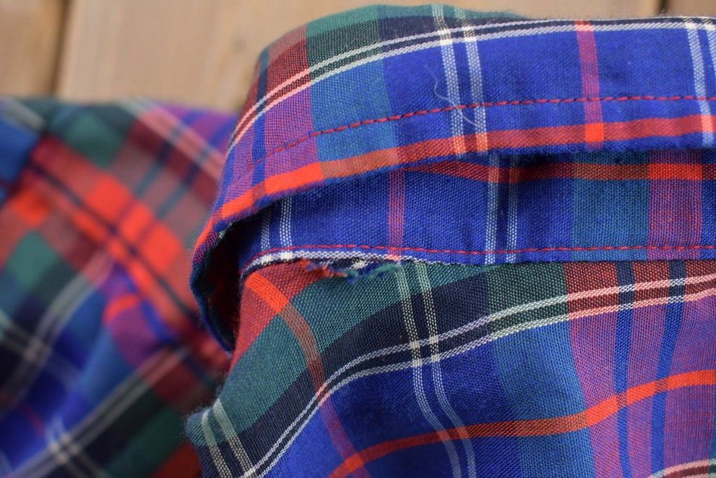 Vintage 1990s Steeplechase Plaid Button Up Shirt