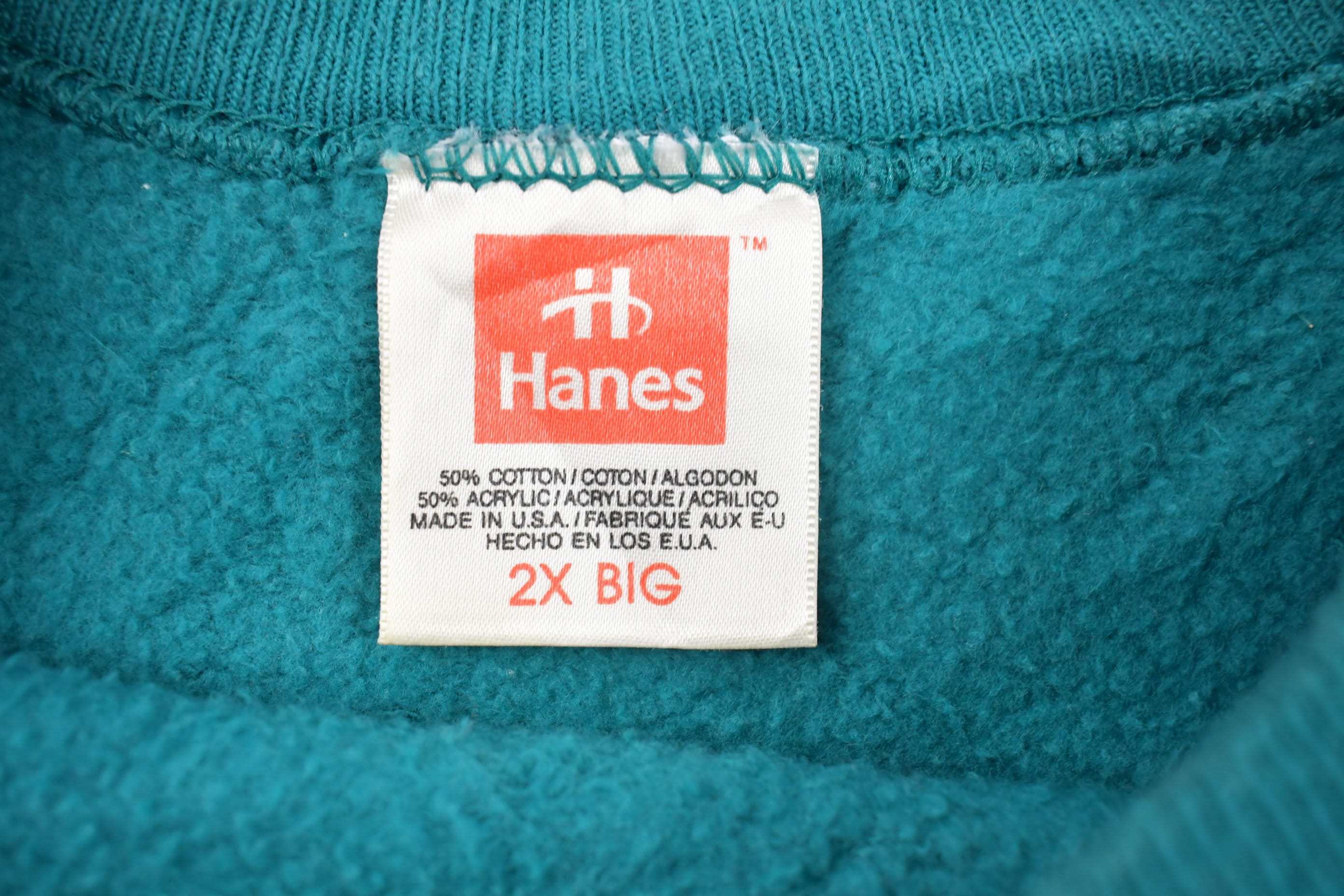 Vintage 1980s Hanes Blank Raglan Crewneck Sweatshirt
