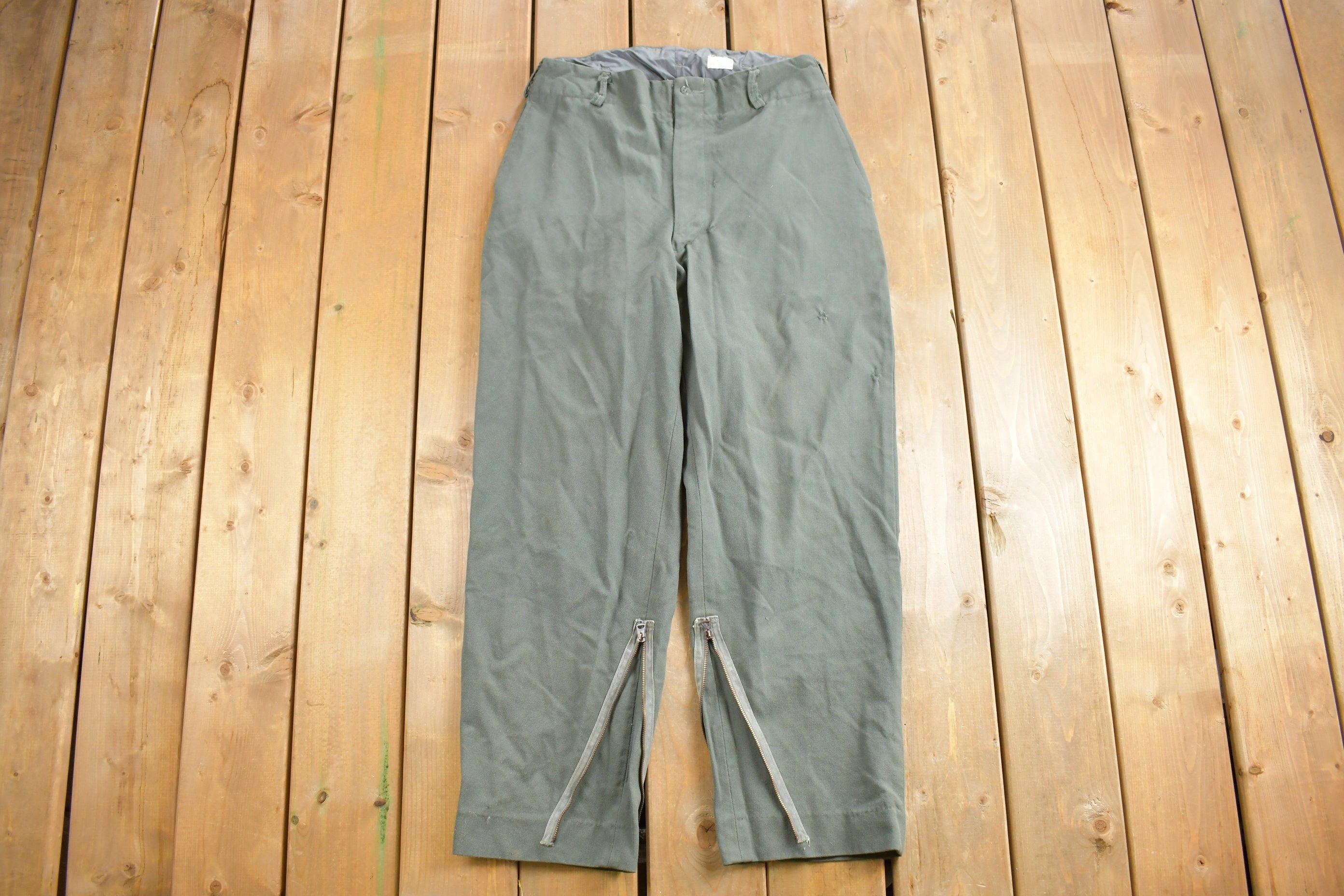 Vintage 1950s Type E-1C Military Trousers Size 31 x 28