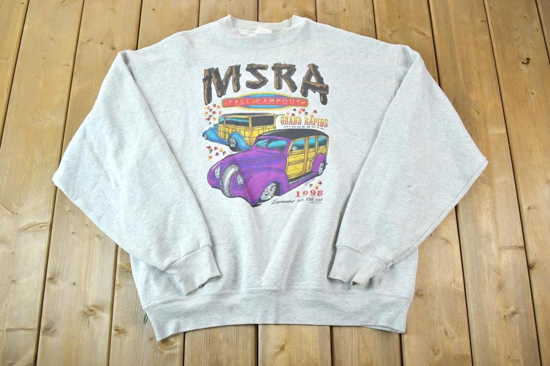 Vintage 1998 MSRA Grand Rapids Minnesota Fall Campout Souvenir Crewneck Sweatshirt