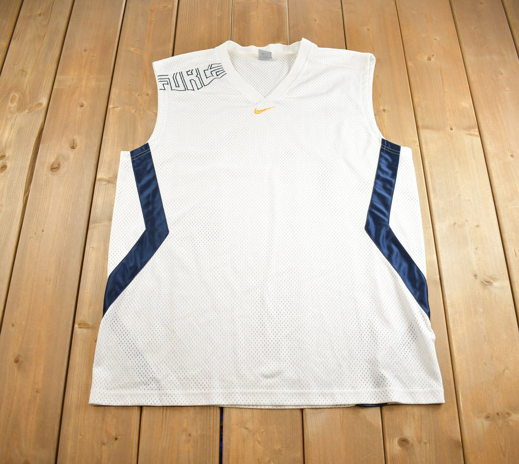 Vintage 2000s Nike Force Embroidered Mesh Basketball Jersey