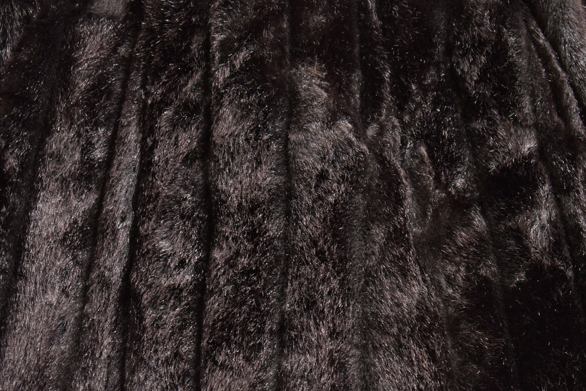 Vintage 1960s Betty Rose Full Length Faux Fur Coat