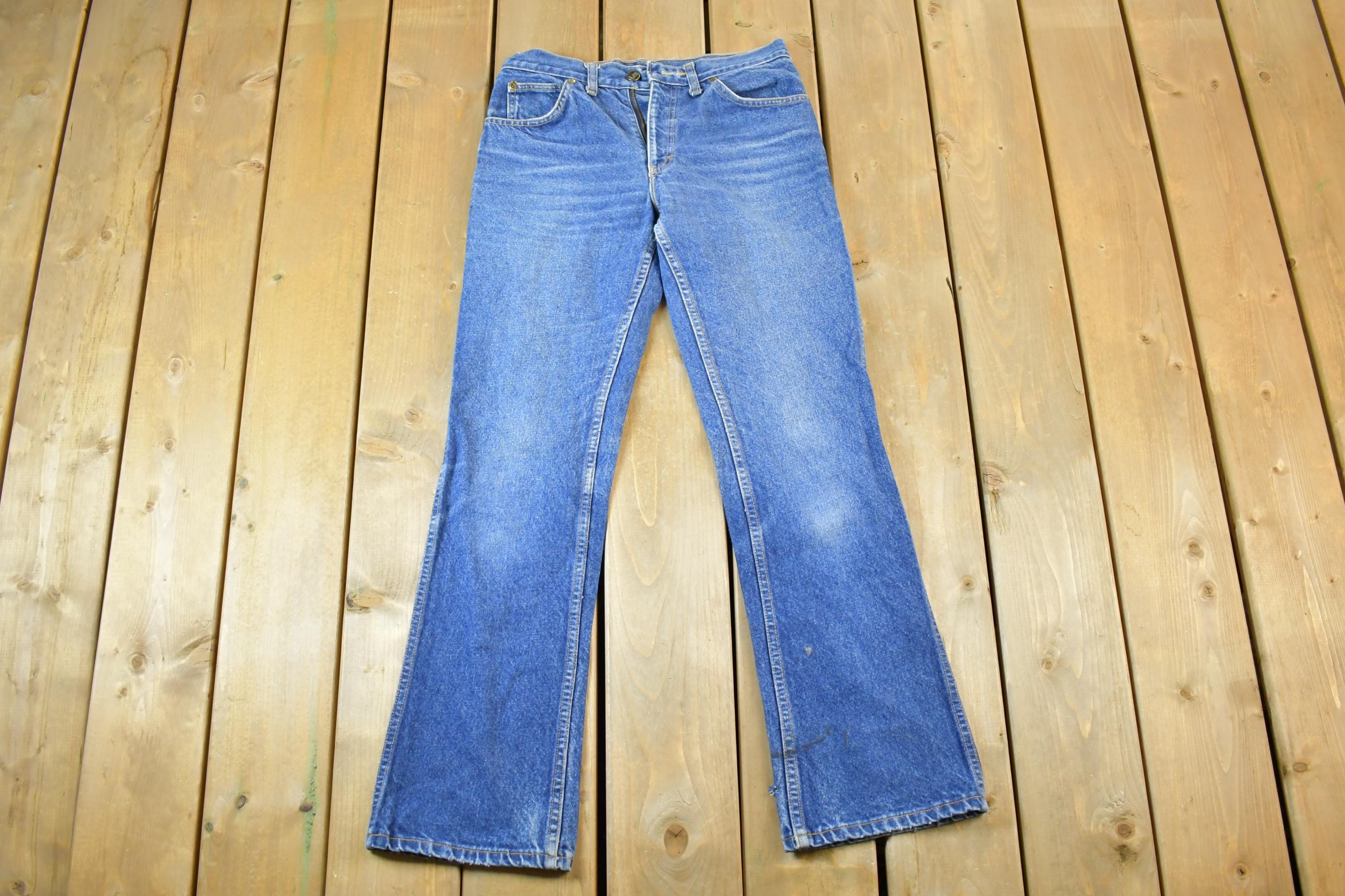 Vintage 1970s Lee Denim Jeans Size 32 x 28 Vintage Denim /