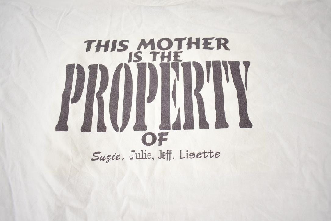 Vintage 1990s This Mother Handle With Care Graphic T Shirt Made In USA