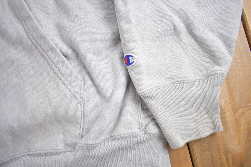 Vintage Y2K Valley Softball Champion Reverse Weave Hoodie / Vintage Champion / Heavy Weight / Streetwear / Grey Hoodie