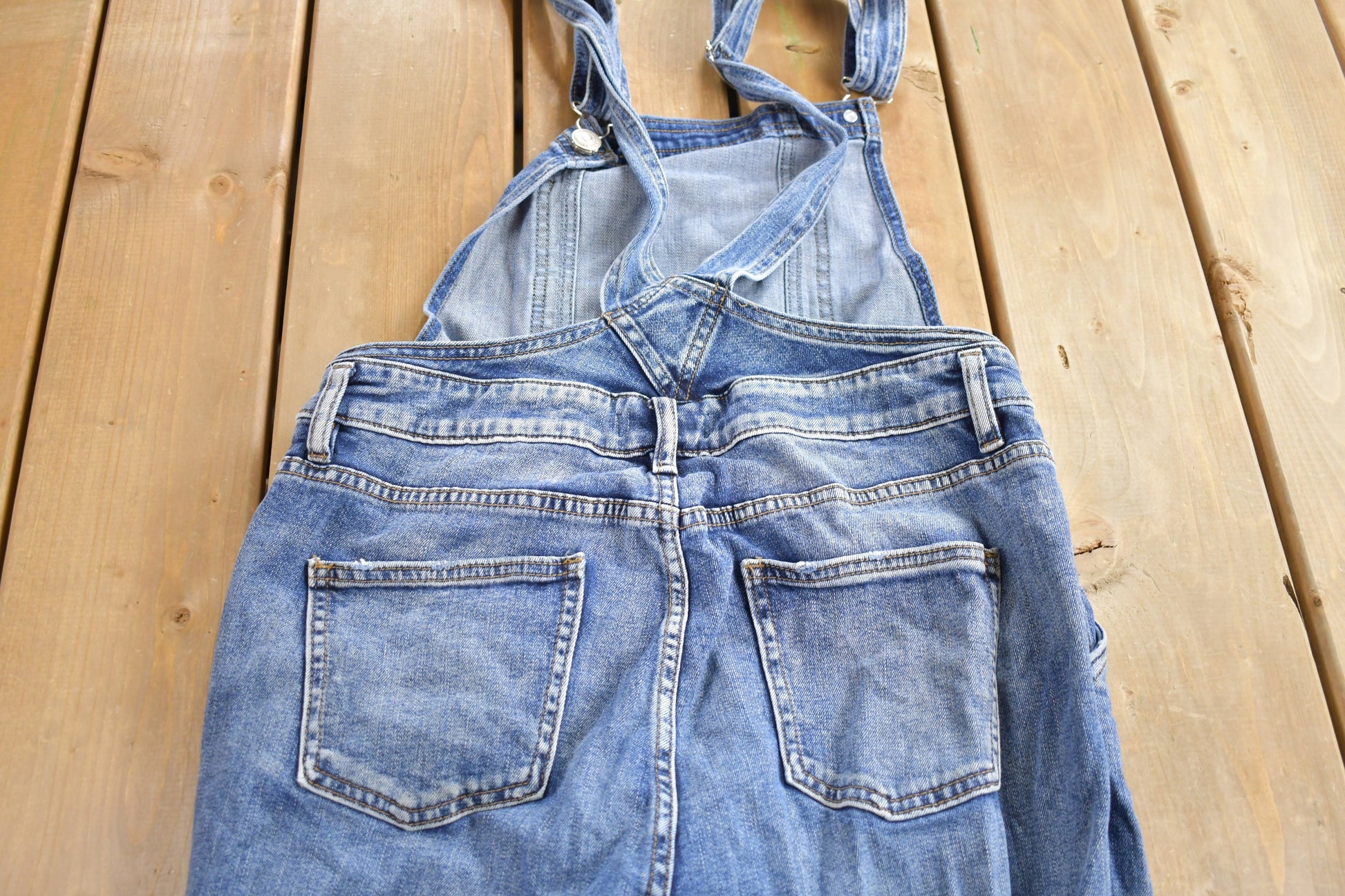 Vintage 1990s Silver Jeans Denim Overalls Size 26