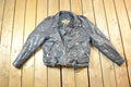 Vintage 1980s Leather Gold Harley Davidson Motorcycle Perfectly Distressed Biker Jacket Made In USA