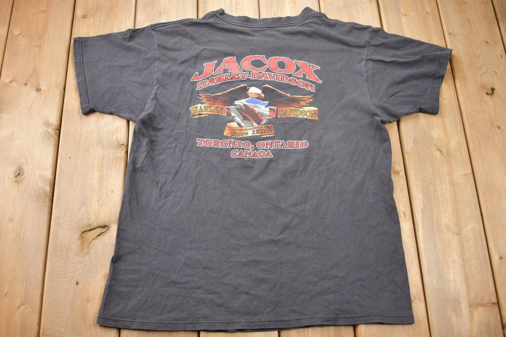 2001 Jacox Harley Davidson Toronto Canada Graphic T Shirt