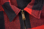Vintage 1980s Woolrich Wool Buffalo Plaid Button Up Shacket