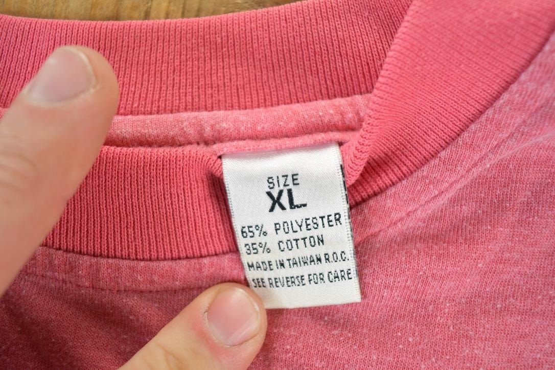 Vintage 90s Striped Souvenir T-Shirt - Made In USA Men's L