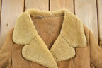 Vintage 1980s English Lady Shearling Leather Coat