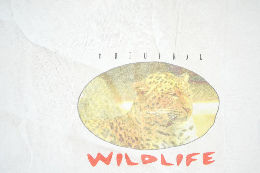 Vintage 1990s Original Wildlife Souvenir Cheetah T-Shirt Men's M / Made In USA / Vintage Vacation Tee / Rare Destination Tee / Summer Shirt