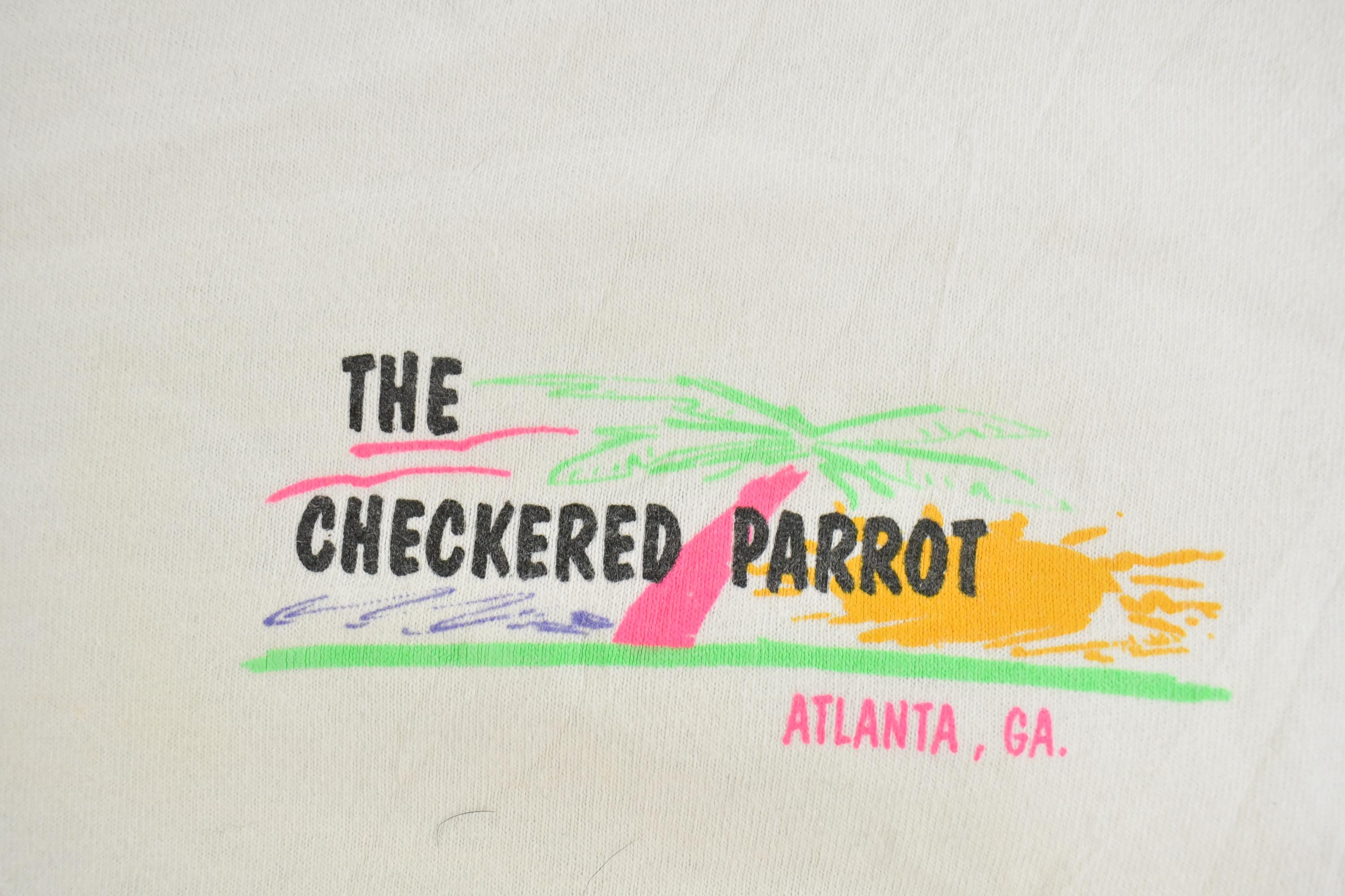 Vintage 1994 The Checkered Parrot Atlanta Souvenir T-Shirt