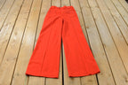 Vintage 1970s Jack Winter Pleated Bell Bottom Flare Pants Women's 26 x 32 /