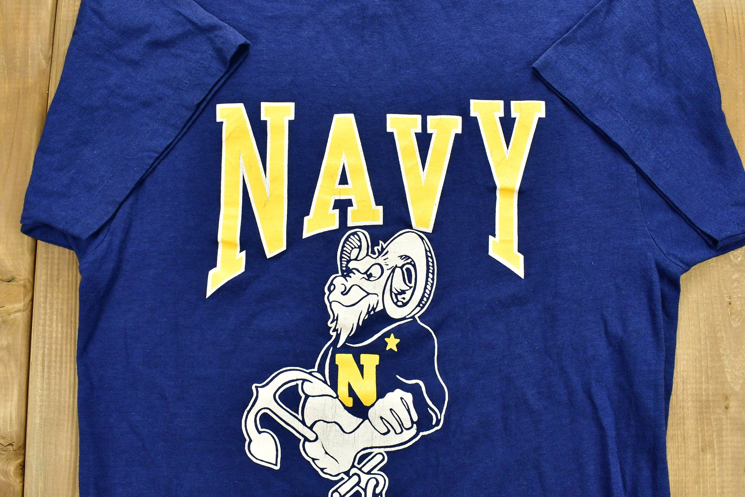 Vintage 1980s NAVY Graphic T-Shirt