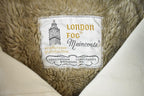 Vintage 1980s London Fog Synthetic Fur Lined Trench Coat Made In USA