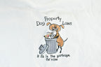 Vintage 1990s Dog Property Laws Single Stitch T-Shirt