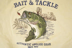 Vintage 1990s Croft And Barrow Bait And Tackle Heavyweight Fishing Crewneck Sweatshirt Mens XL