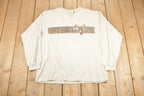 Vintage 1990s Ozark Trail Autumn Forest Buck Long Sleeve Made In USA Shirt