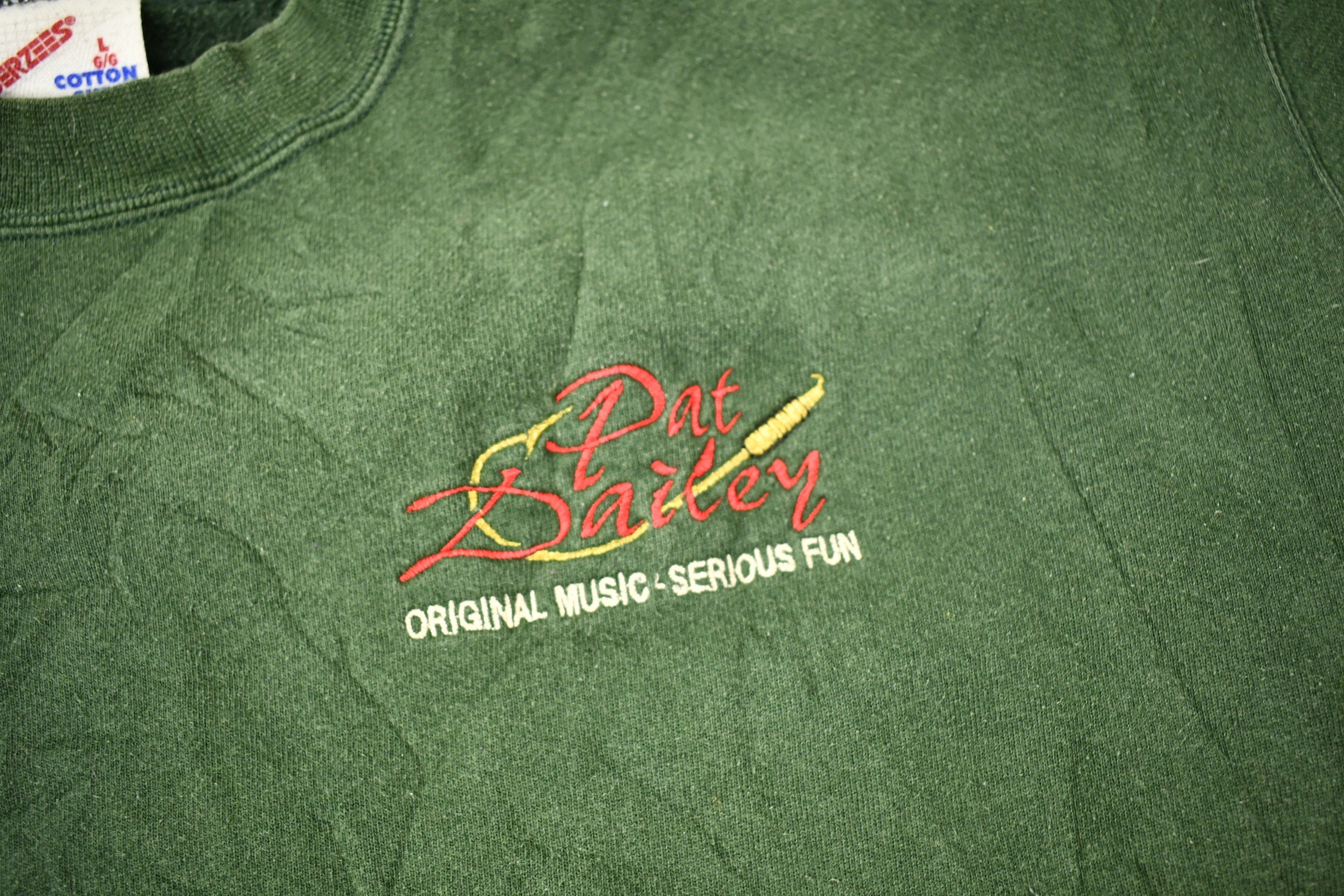 Vintage 1990s Pat Bailey Original Music Serious Fun Crewneck Sweatshirt
