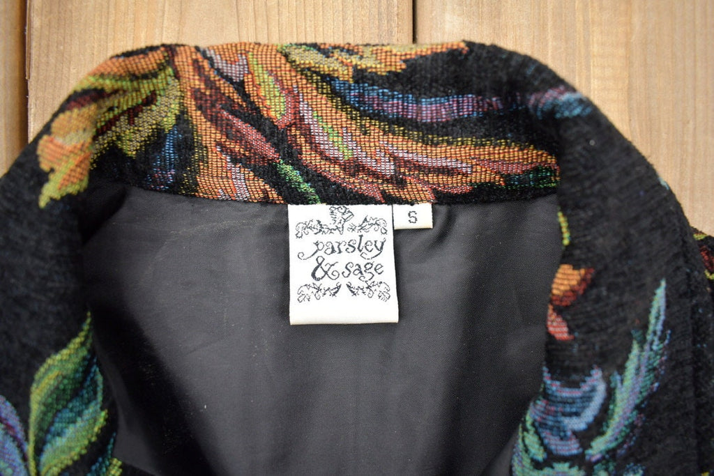 Vintage 1990s Parsley and Sage Embroidered Jacket