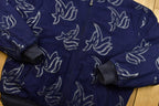 Vintage 1990'S Al Wissam Leather Patched Wool Bomber Jacket