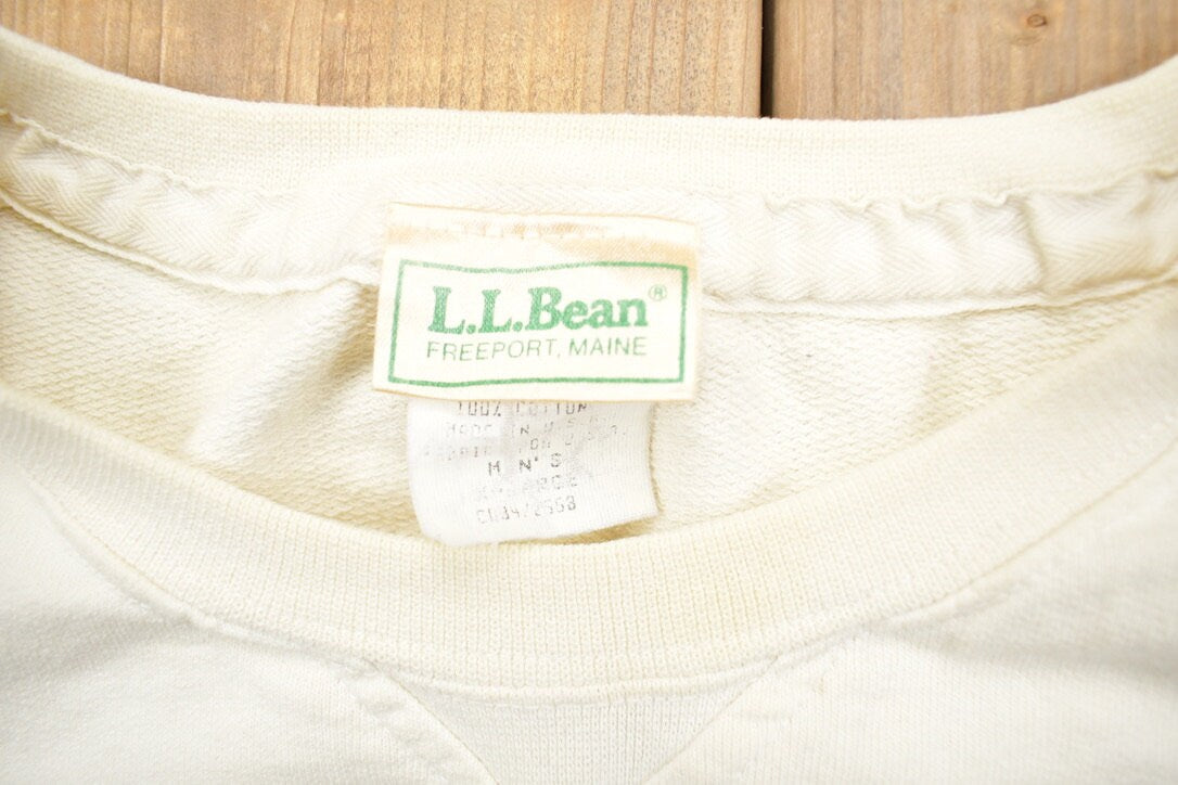 Vintage 1990s LL Bean Blank Crewneck Sweatshirt
