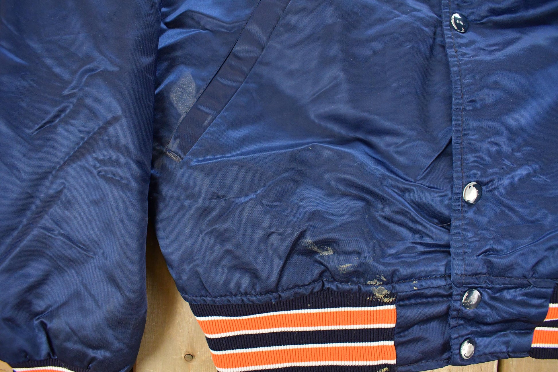 Vintage 1980s Detroit Tigers MLB Satin Starter Jacket Men's Medium