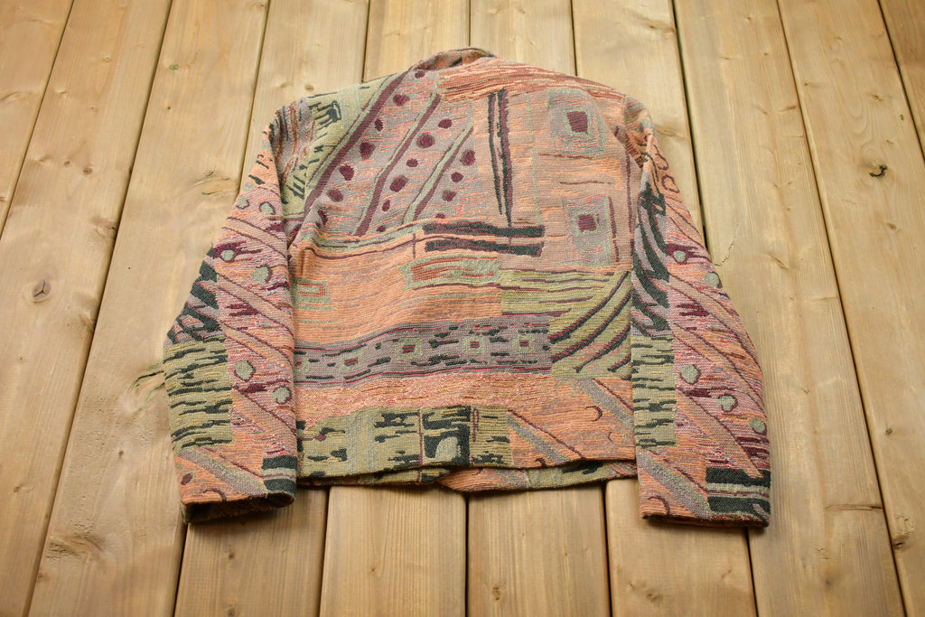 Vintage 1990s All Over Print Blazer Jacket