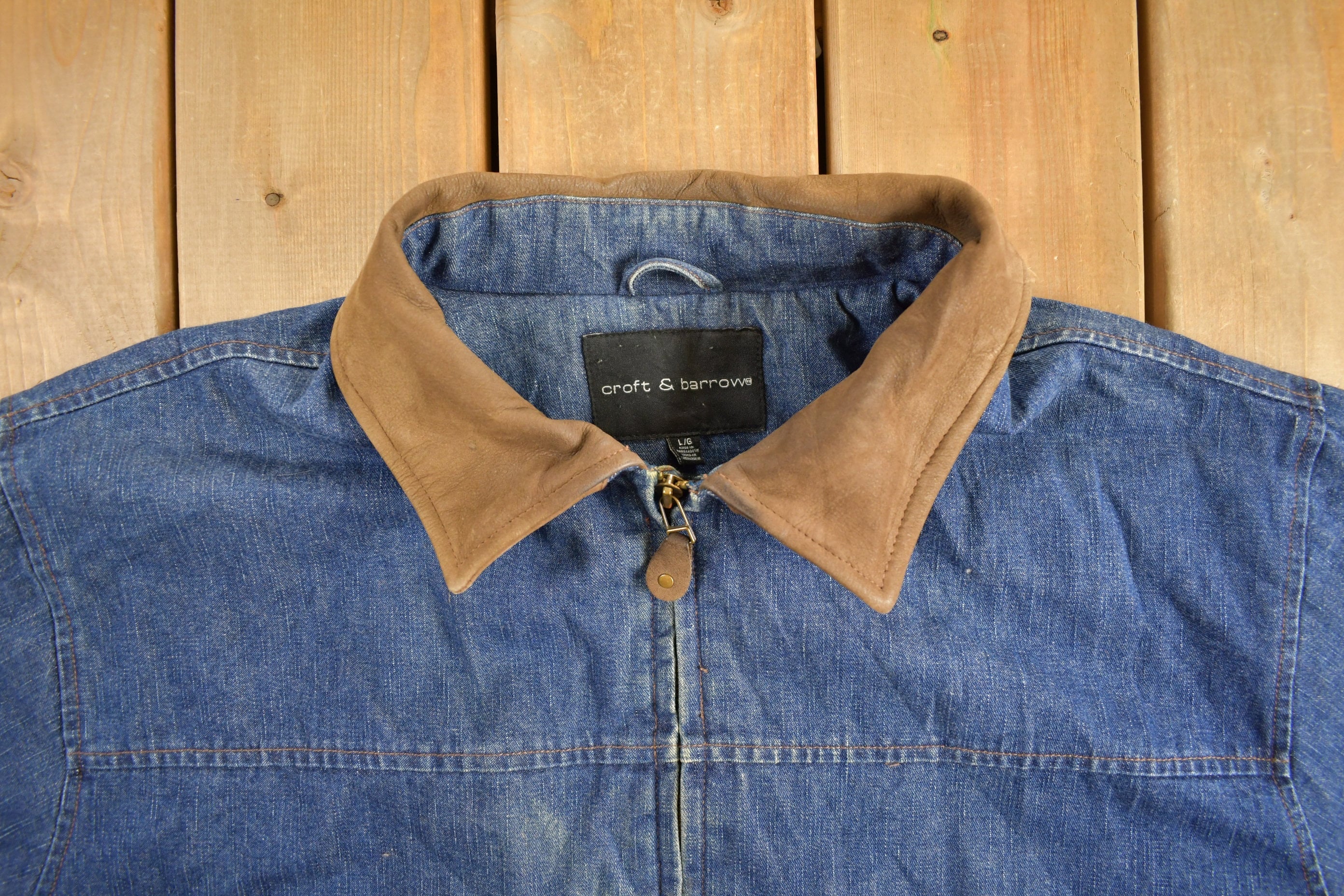 Vintage 1990s Croft & Barrows Denim Jean Jacket