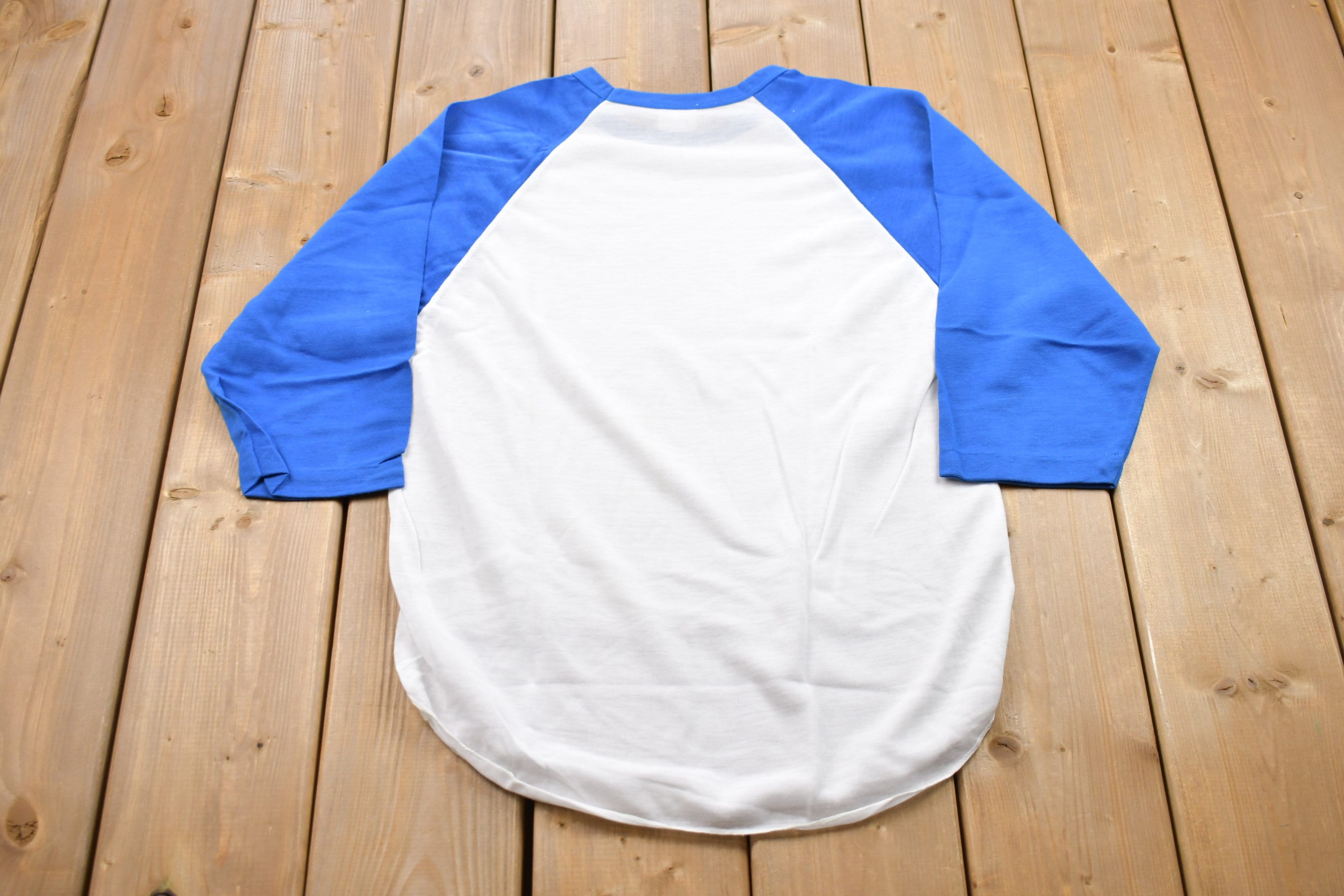 Vintage 1970s Raglan Color Block 3 Quarter Sleeve T-Shirt
