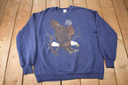 Vintage 1990 Jerzees Night Eagle Crewneck Sweatshirt