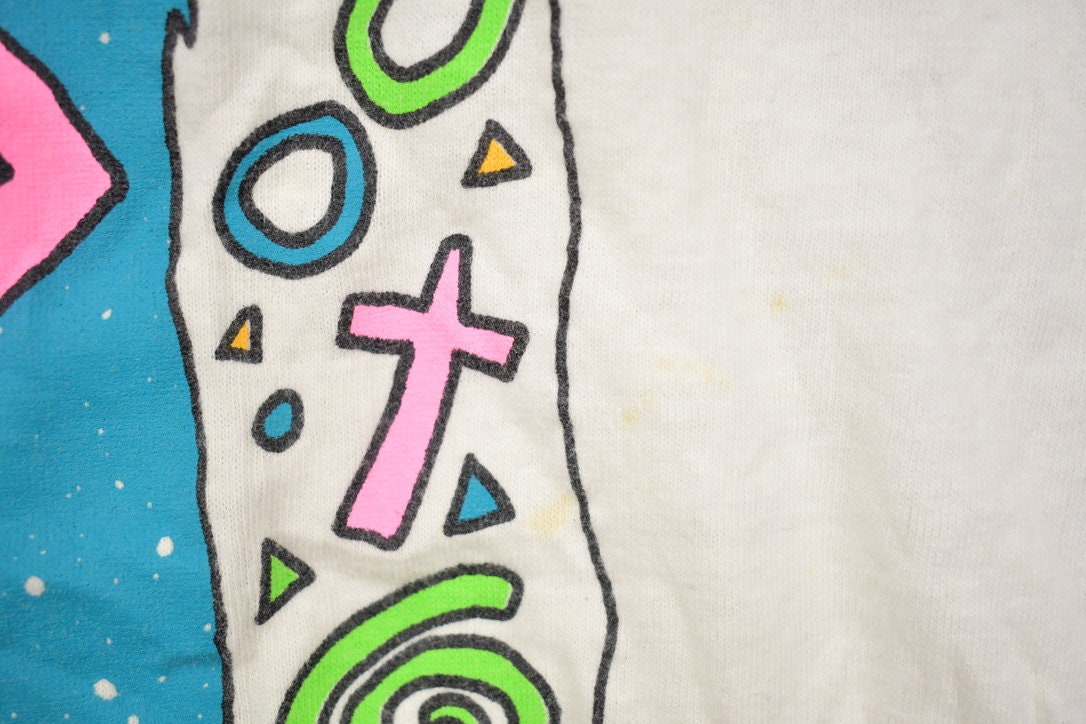 Vintage 1990s Fish Theme Single Stitch Religious T-Shirt