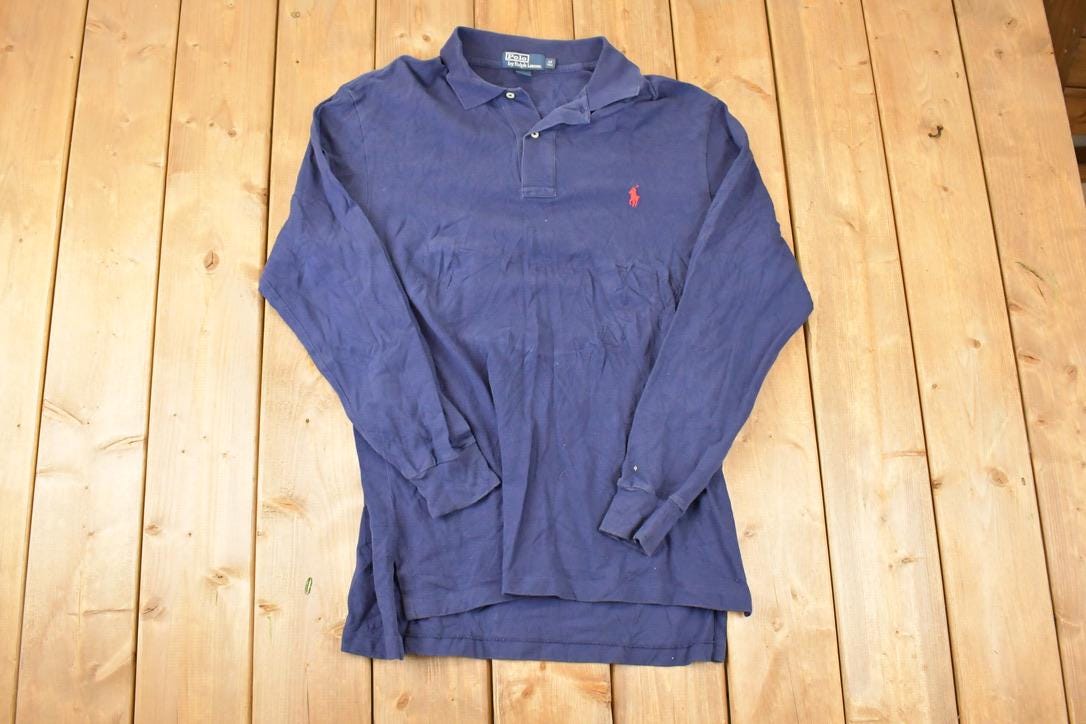 Vintage 1990s Polo By Ralph Lauren Button Up Shirt Mens M Tall