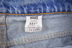 Vintage 1990s Levi's 551 Red Tab Jeans Size 32 x 32