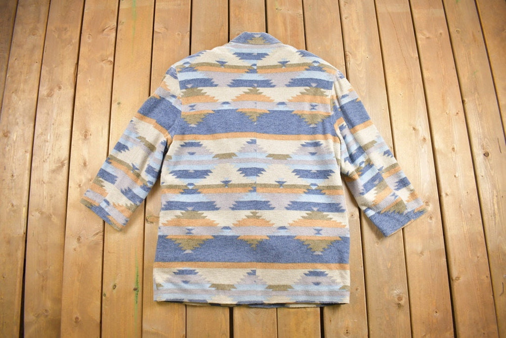 Vintage 1980s Aztec Pattern Blazer